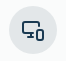 Icone no formato de monitor e celular na cor cinza.