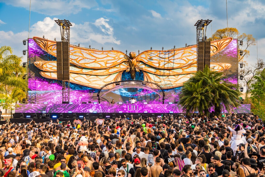 Palco Morpho do festival Tomorrowland Brasil.