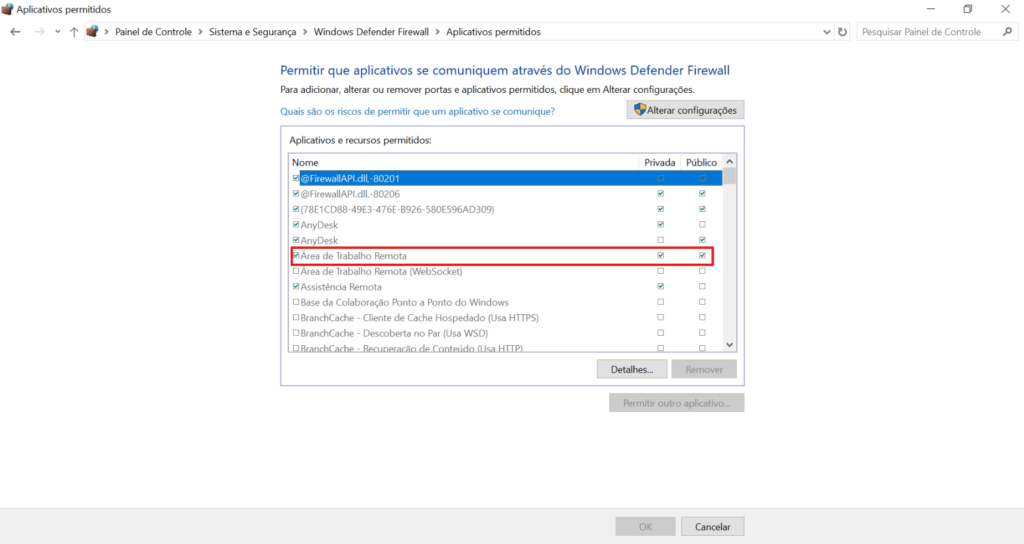 Firewall do windows