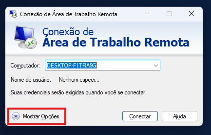 Area de trabalho remota