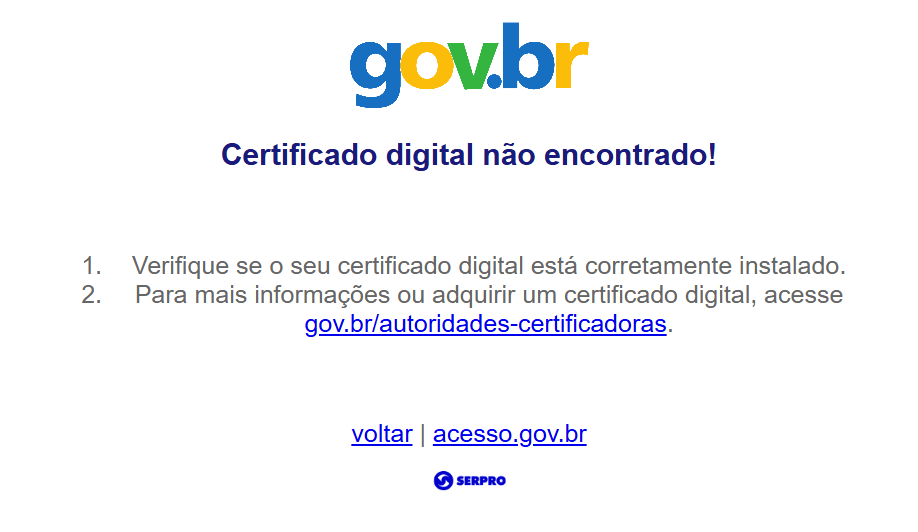 No momento, você está visualizando Certificado digital A3 não é reconhecido no Gov.br e no e-CAC